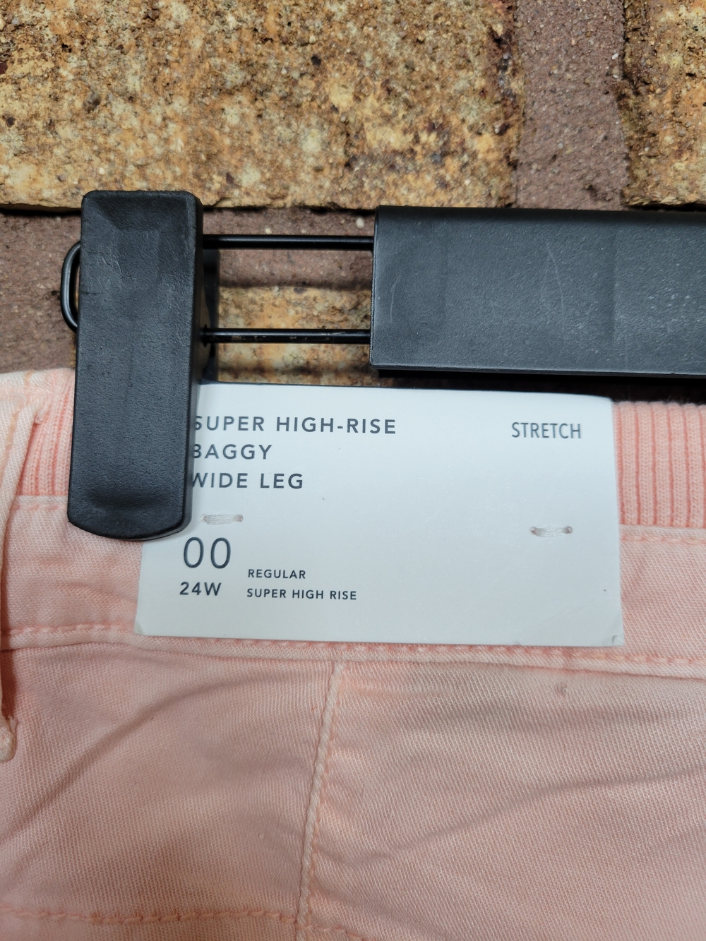 American Eagle Super High Rise Baggy Wide Leg Cargo Lyocell Stretch Size 24 - Picture 7 of 12